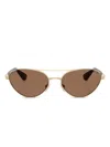 Burberry Eyewear Pilot-frame Sunglasses In Gold