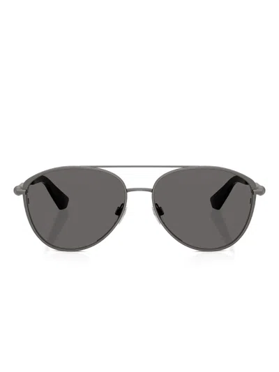 Burberry Eyewear Pilot-frame Sunglasses In Gray