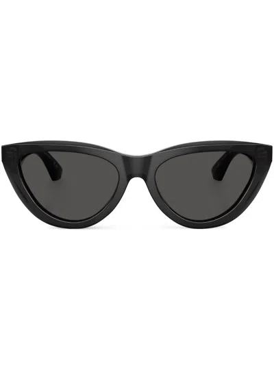 Burberry Eyewear Pilot-frame Sunglasses In Black
