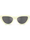 Burberry Eyewear Pilot-frame Sunglasses In Yellow