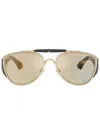 Burberry Eyewear Pilotenbrille In Schildpattoptik In Gold