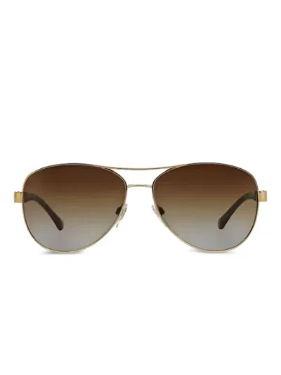 Burberry Eyewear Getönte Pilotenbrille In Brown