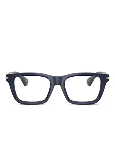 Burberry Eyewear Rectangle-frame Glasses In Blue