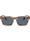 Burberry Eyewear Rectangle-frame Sunglasses In Braun