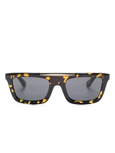 Burberry Eyewear Rectangle-frame Sunglasses In Brown
