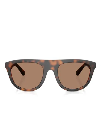 Burberry Eyewear Rectangle-frame Sunglasses In Animal Print