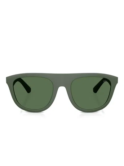 Burberry Eyewear Rectangle-frame Sunglasses In Green