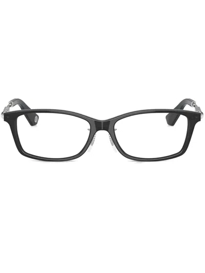 Burberry Eyewear Rectangle-frame Glasses In Gold