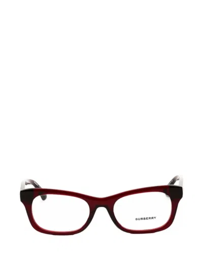 Burberry Eyewear Rectangle-frame Glasses In Red
