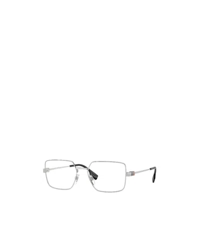 Burberry Eyewear Rectangular Frame Glasses In White