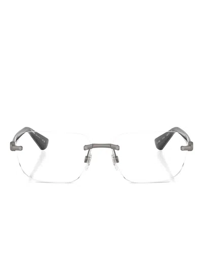 Burberry Eyewear Rimless Glasses In Gray