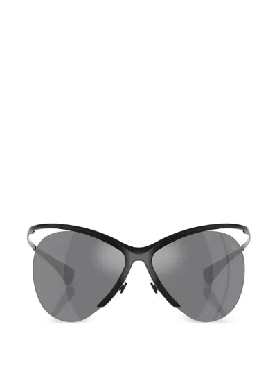 Burberry Eyewear Rimless Sunglasses In 블랙