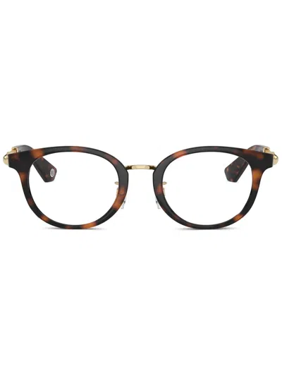 Burberry Eyewear Round-frame Glasses In Brown