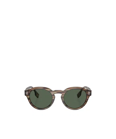 Burberry Eyewear Round Frame Sunglasses In Green