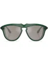 Burberry Eyewear Round-frame Sunglasses In Green