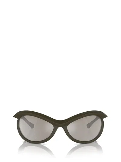 Burberry Eyewear Round Frame Sunglasses In Black
