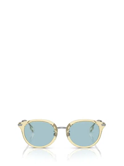 Burberry Eyewear Round Frame Sunglasses In Gold