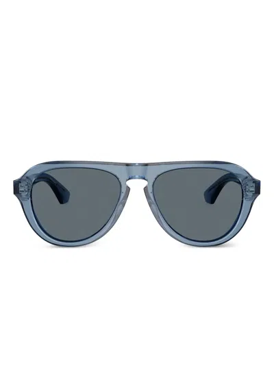 Burberry Eyewear Sonnenbrille Mit Rundem Gestell In Blue