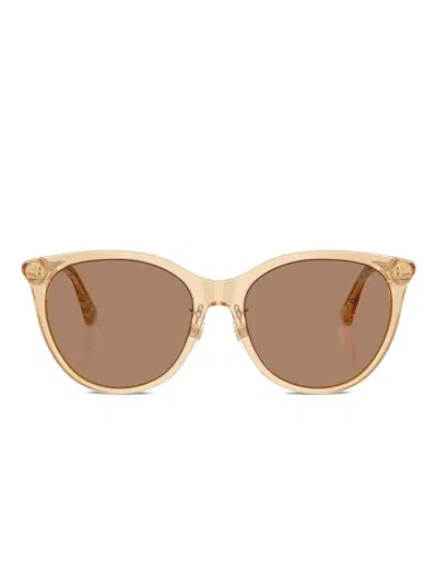 Burberry Eyewear Round-frame Sunglasses In Brown