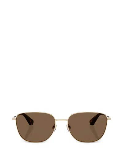 Burberry Eyewear Round-frame Sunglasses In Gold