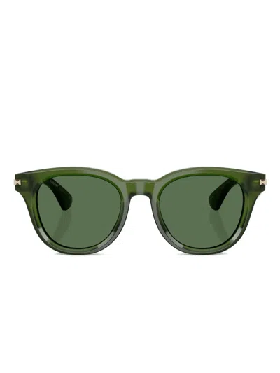 Burberry Eyewear Round-frame Sunglasses In Green