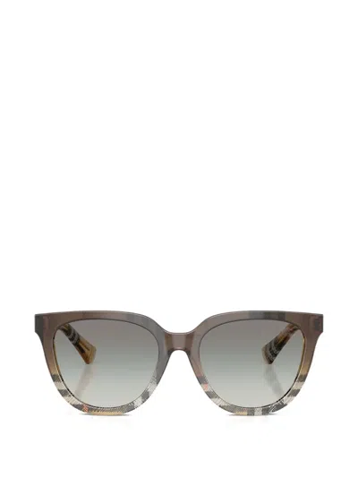 Burberry Eyewear Round-frame Sunglasses In Transparent
