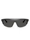 Burberry Eyewear Shield-frame Sunglasses In Black