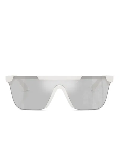 Burberry Eyewear Shield-frame Sunglasses In Gray
