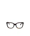 Burberry Eyewear Square Frame Glasses In Black