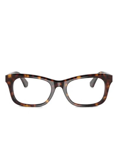 Burberry Eyewear Square-frame Glasses In Brown