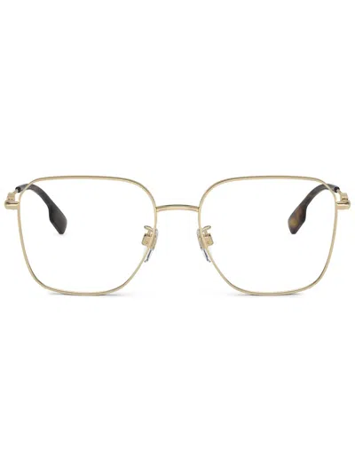 Burberry Eyewear Square-frame Glasses In Gold
