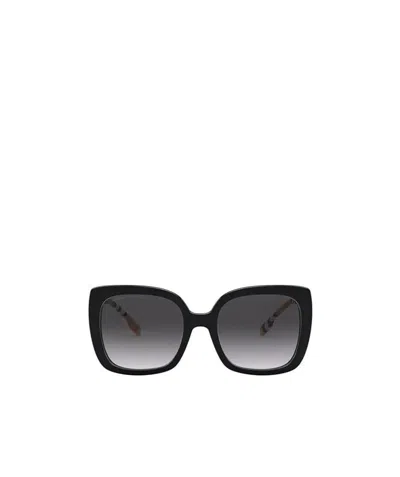 Burberry Eyewear Square Frame Sunglasses In Black