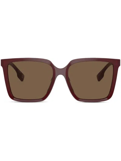 Burberry Eyewear Square Frame Sunglasses In Brown