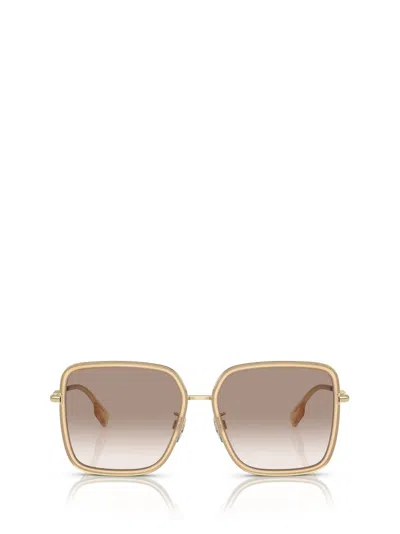 Burberry Eyewear Square Frame Sunglasses In Gold