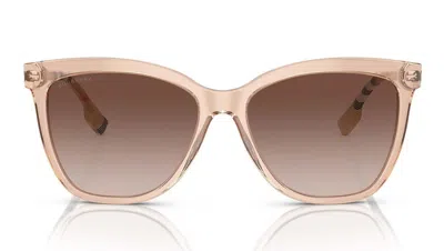 Burberry Eyewear Square Frame Sunglasses In Gold