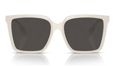 Burberry Eyewear Square Frame Sunglasses In White