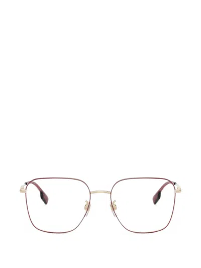 Burberry Eyewear Square-frame Glasses In Metallic