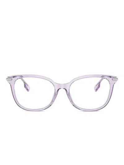 Burberry Eyewear Square-frame Glasses In Purple