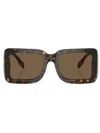 Burberry Eyewear Tb-motif Square-frame Sunglasses In Brown