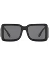 Burberry Eyewear Tb Square-frame Sunglasses In Black