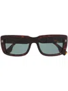Burberry Eyewear Tortoiseshell Square Frame Sunglasses In Brown