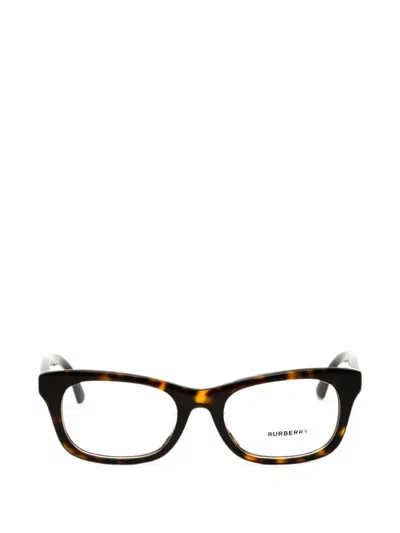 Burberry Eyewear Tortoiseshell-effect Rectangle-frame Glasses In Brown