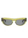 BURBERRY EYEWEAR TRANSPARENT CAT-EYE SUNGLASSES