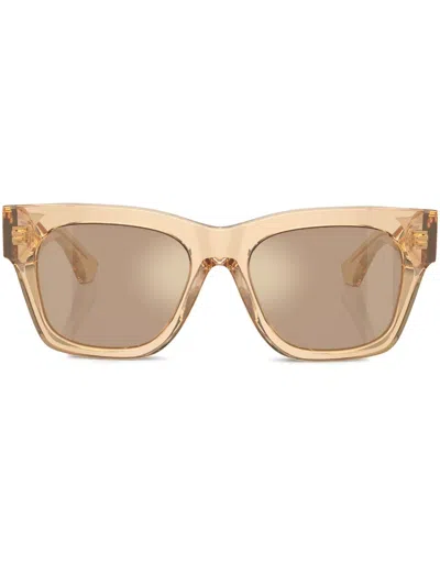 Burberry Eyewear Transparent Wayfarer-frame Sunglasses In Brown