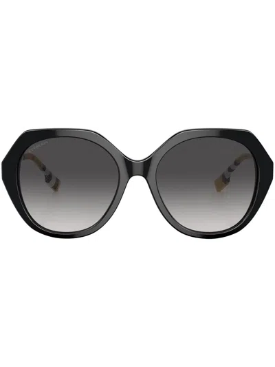 Burberry Eyewear Vanessa Geometric-frame Sunglasses In Black