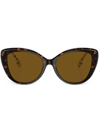 Burberry Eyewear Vintage-check Cat-eye Sunglasses In Multi