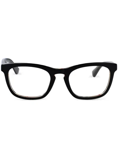 Burberry Eyewear Vintage Check-detail Glasses In Schwarz