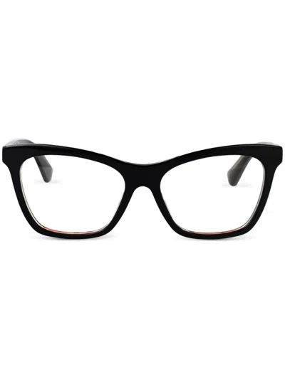 Burberry Eyewear Vintage Check Glasses In Black