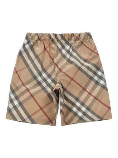 Burberry Babies' Fabian Bermuda Shorts In Brown