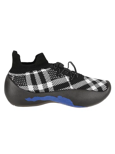 BURBERRY FABRIC CHECK SNEAKERS
